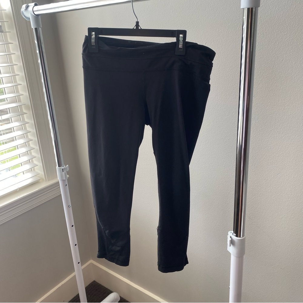 lululemon athletica Black Cropped Pants